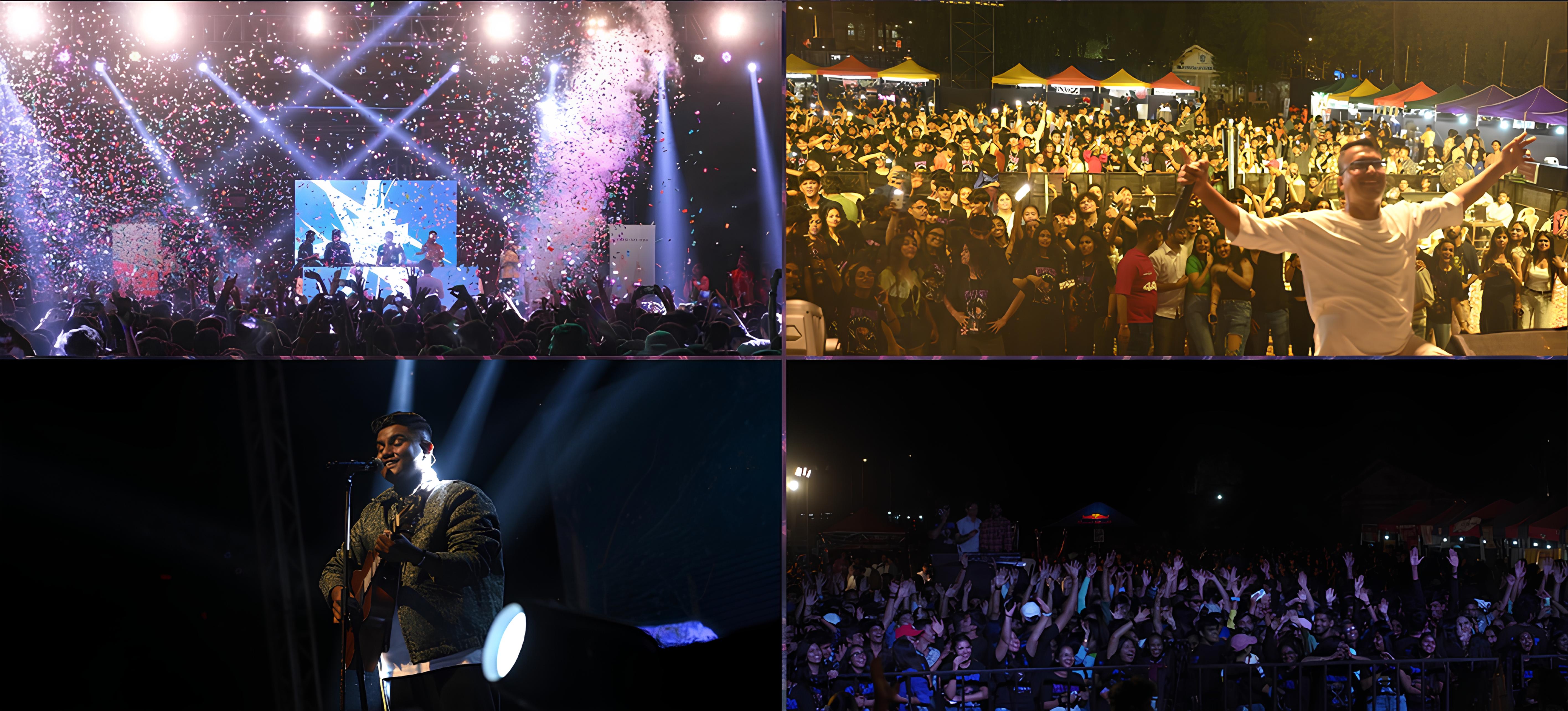 Go-kart driver racing past on a track